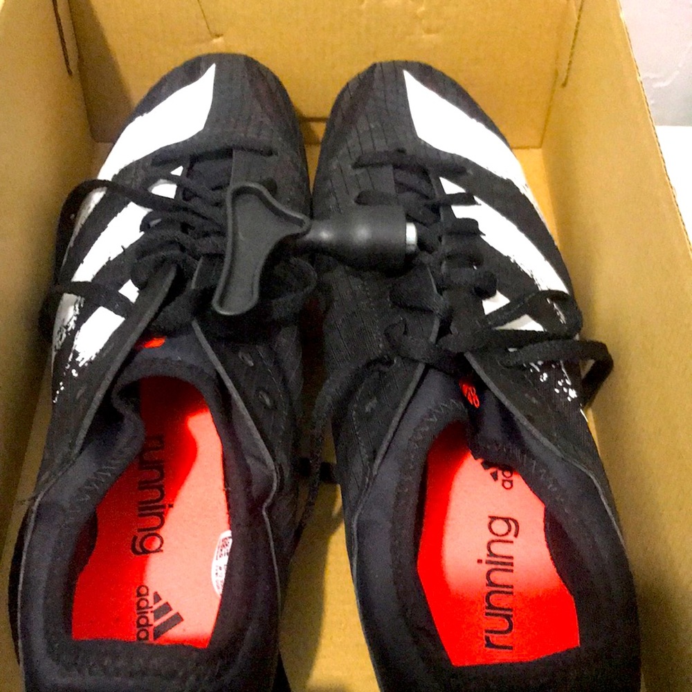 Adidas track spikes. With box and spike key